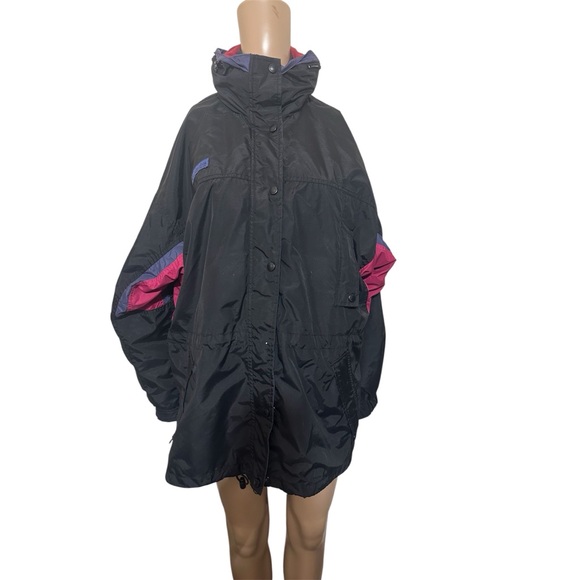 Columbia vintage Women's Black and Purple Ski Jacket size l - Picture 4 of 5